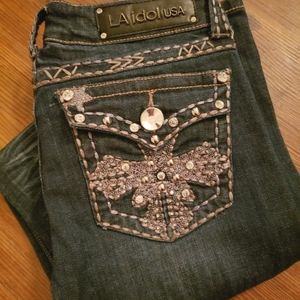 💋L.A. Idol Usa Women's 👖 Size 9 Rhinestones